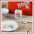 Fábrica da China Porcelana barato placa de mesa de cerâmica e Bowl